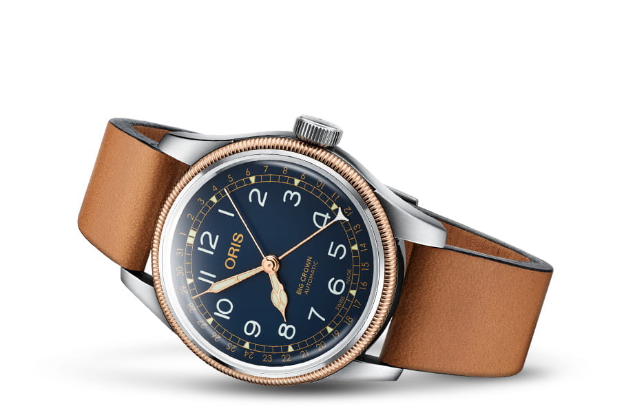 Oris Oris Big Crown Pointer Date 01 754 7741 4365-07 5 20 58 , наручные мужские часы фото под углом